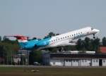 berlin-tegel-txl Luxair Embraer ERJ145 LX-LGY beim Start in Berlin-Tegel am 03.06.2010