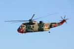 Der Westland Sea King der Belgischen Luftwaffe tritt am Morgen ...