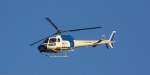 Ein EADS-Hubschrauber �ber dem Bahnhof Offenburg, 23.09.07.  ...