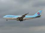 Korean Air Cargo; HL7449. Boeing 747-4B5F. Flughafen Frankfurt/Main. 26.09.2010.  ...