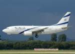 dusseldorf-dus ELAL Israel Airlines, 4X-EKE, Boeing 737-700 (Nazareth), 2010.08.28, DUS-EDDL, D�sseldorf, Germany