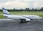 dusseldorf-dus ELAL Israel Airlines, 4X-EKE, Boeing 737-700 (Nazareth), 2010.08.28, DUS-EDDL, D�sseldorf, Germany

