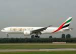 777 Emirates, A6-EWB, Boeing 777-200 LR, 2010.09.23, DUS-EDDL, D�sseldorf, Germany

