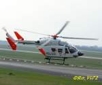 BK 117 D-HNWP am D�sseldorfer Flughafen. 31.03.2007.