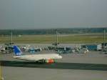 A319 Airbus A 319 der SAS erreicht seine Parkposition.