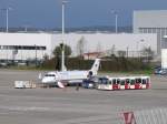 eurowings D-ACRD, eine Canadair Regional Jet CRJ200LR (CJ200), ist zum ...