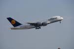 Pilotentraining, Airbus A380-841, Kennung: D-AIMA mit Namensgebung Frankfurt am Main  ...