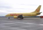 Tuifly D-AGEG Boeing 737-300 vor dem Rollen zur Startbahn (Allg�u Airport Memmingerberg)