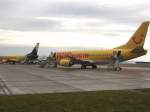 D-AGEG kurz vor Beginn des Boarding auf dem Allg�u Airport ...