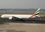 dusseldorf-dus Emirates, A6-EMV, Boeing 777-300, 04.03.2011, DUS-EDDL, D�sseldorf, Germany 

