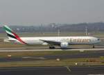 dusseldorf-dus Emirates, A6-EMV, Boeing 777-300, 04.03.2011, DUS-EDDL, D�sseldorf, Germany 

