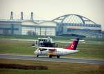 hamburg-ham Lakierhalle der Lufhansa Technik auf dem Airport Hamburg.
Auf den Weg zum Terminal Danish Air Transport. A�rospatiale ATR-42