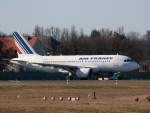 Air France A 319-111 F-GRHO am 06.03.2011 auf dem Flughafen ...