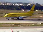 Tuifly Jet der TUIFly, noch in der Lackierung von HLX, ist am 05.12.2007 von Stuttgart kommend in Valencia (VLC) gelandet.
