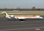 dusseldorf-dus Air Nostrum, EC-JNB, Bombardier CRJ-900 'Comunitat Valencia', 20.03.2011, DUS-EDDL, D�sseldorf, Germany 

