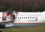 dusseldorf-dus Aegean Airlines, SX-DVU, Airbus A 320-200 'Pheidias' (Akropolis-Sticker), 20.03.2011, DUS-EDDL, D�sseldorf, Germany

