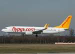 dusseldorf-dus Pegasus Airlines, TC-ADP, Boeing 737-800 WL 'Nisa Nur', 20.03.2011, DUS-EDDL, D�sseldorf, Germany 

