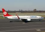 dusseldorf-dus Turkish Airlines, TC-JGV, Boeing 737-800 WL 'Cesme', 20.03.2011, DUS-EDDL, D�sseldorf, Germany 

