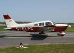 dinslaken-schwarze-heide-edld D-ELPC, Piper PA-28-181 Archer II, 10.04.2011, EDLD, Dinslaken Schwarze-Heide, Germany 

