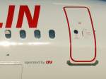 berlin-tegel-txl Air Berlin 320 D-ALTF ex LTU 29.12.2007 Berlin TXL - sollte dieser kleine Sticker das Letzte sein, was von 50 Jahre LTU �brig bleiben sollte ?
