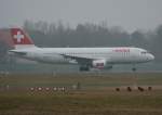 Berlin-Tegel im Nebel. Swiss ...  Frank Maczkowicz 17.04.2011