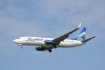 dresden-drs Boeing 737-800 (VQ-BMP) der Yakutia aus Moskau-Vnukowo im Landeanflug auf Dresden. Fotografiert am 17.04.2011. 