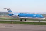 stuttgart-str KLM cityhopper 
Fokker F-70 
PH-KZV
STR Stuttgart [Echterdingen], Germany
09.04.11