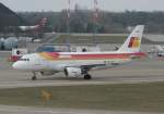 Iberia Iberia A 319-111 EC-HGT bei der Ankunft in Berlin-Tegel am 02.04.2011