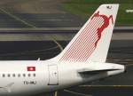 dusseldorf-dus Tunisair, TS-IMJ, Airbus A 319-100 'El Kantaoui' (Seitenleitwerk/Tail), 29.04.2011, DUS-EDDL, D�sseldorf, Germany

