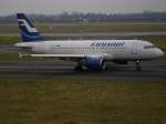 Finnair Finnair rollt zum Start.(D�sseldorf 27.01.2008)
