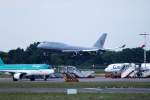 Die Boeing 747 V8-ALI aus dem Sultanat Brunei hat ihren ... Die Boeing 747 V8-ALI aus dem Sultanat Brunei hat ihren ...
