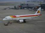 Iberia Iberia wird in Roll-Postion gebracht.(D�sseldorf 27.01.2008)