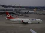 Turkish Airlines T�rkisch Air auf dem Weg zum Start.(27.01.2008)