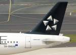 dusseldorf-dus Aegean, SX-DVQ, Airbus A 320-200 (StarAlliance-Lackierung ~ Seitenleitwerk/Tail), 29.04.2011, DUS-EDDL, D�sseldorf, Germany 

