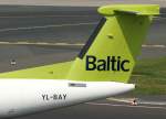 dusseldorf-dus Air Baltic, YL-BAY, Bombardier DHC 8Q-400 (Seitenleitwerk/Tail), 29.04.2011, DUS-EDDL, D�sseldorf, Germany 

