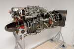 Luftwaffenmuseum der Bundeswehr Der kompakte Turbomotor TW 3-117 f�r zahlreiche Hubschraubermodelle der UDSSR. Foto:30.01.2008