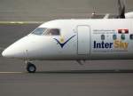 dusseldorf-dus InterSky, OE-LIC, Bombardier DHC 8Q-300 (Nase/Nose), 29.04.2011, DUS-EDDL, D�sseldorf, Germany 

