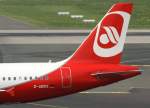 dusseldorf-dus Air Berlin, D-ABDX, Airbus A 320-200 (Seitenleitwerk/Tail), 29.04.2011, DUS-EDDL, D�sseldorf, Germany 

