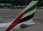dusseldorf-dus Emirates, A6-EAD, Airbus A 330-200 (Seitenleitwerk/Tail), 10.06.2011, DUS-EDDL, D�sseldorf, Germany 

