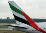 dusseldorf-dus Emirates, A6-EMJ, Boeing 777-200 ER (Seitenleitwerk/Tail), 20.06.2011, DUS-EDDL, D�sseldorf, Germany 

