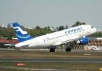 Finnair A 319-112 OH-LVI beim Start in Berlin-Tegel am 08.05.2011 ...