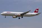 Swiss, HB-IOK, Airbus, A321-111, ...  Kurt Greul 18.08.2011