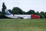 Die Boeing 737-800 LN-DYB ...  Bj�rn-Marco Halmschlag 21.08.2011