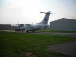 cirrus-airlines-c9 Eine Cirrus Airline am Flugplatz Mannheim.