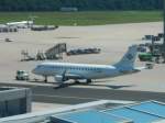 frankfurt-am-main-fra Eine Cirrus Airline beim Terminal 2.