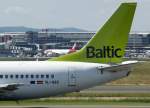 frankfurt-am-main-fra Air Baltic, YL-BBD, Boeing 737-500 (Seitenleitwerk/Tail), 02.08.2011, FRA-EDDF, Frankfurt, Germany 

