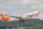 A330-200 von Hainan Airlines ...  G�nter Malzacher 04.09.2011