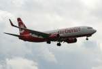 Air Berlin B 737-82R D-ABKA kurz vor der Landung in ...