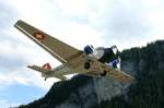 Die Ju-52 HB-HOT der Schweizer JU-Air beim Start auf dem ...