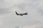 frankfurt-am-main-fra Da war was schief gelaufen.Lufthansa Airbus 340 beim Durchstartman�ver am 09.03.08 auf dem Flughafen Frankfurt/Main.